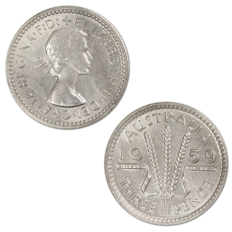 Australia 1959 Melbourne Mint Proof Threepence