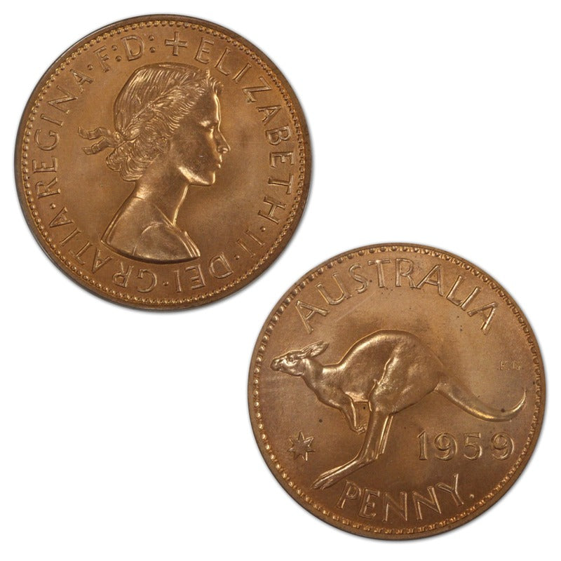 Australia 1959 Y. Proof Penny