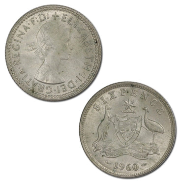 Australia 1960 Sixpence