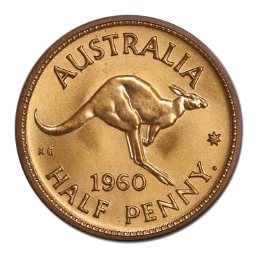 Australia 1960 Y. Perth Mint Proof Halfpenny