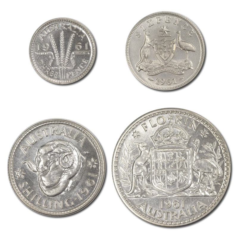 Australia 1961 Melbourne Mint 4 Coin Proof Set