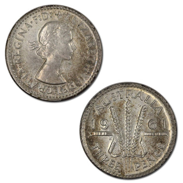 Australia 1961 Threepence UNC