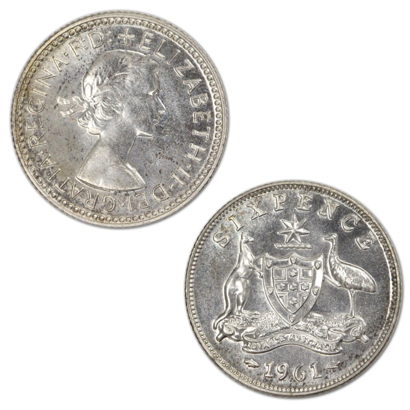 Australia 1961 Melbourne Mint Proof Sixpence