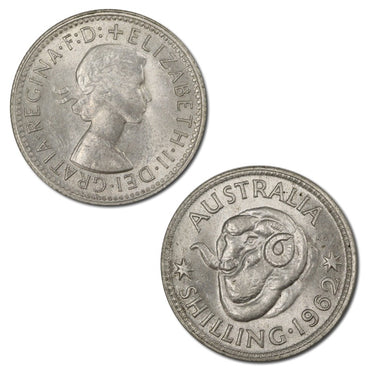 Australia 1962 Rams Head Shilling