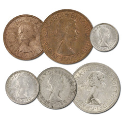 Australia 1962 Pre-Decimal 6 Coin Set