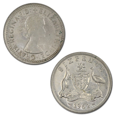 Australia 1962 Sixpence