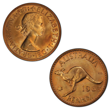 Australia 1963Y. Proof Penny