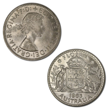 Australia 1963 Silver Florin