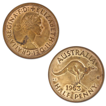 Australia 1963Y. Perth Mint Proof Halfpenny