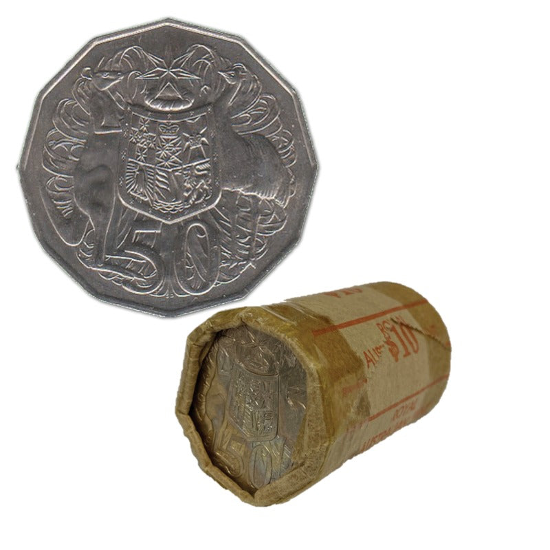 50c 1975 Coat of Arms Mint Roll