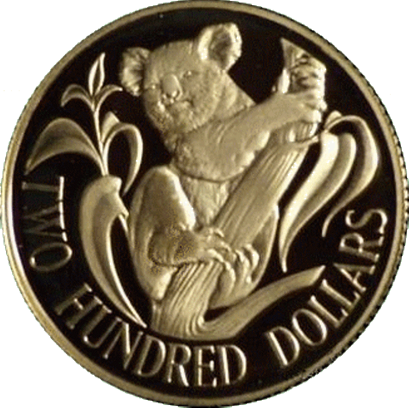 $200 1980 Koala Proof Gold Coin