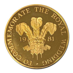 The Royal Wedding 1981 Gold Medal