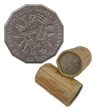 50c 1982 Commonwealth Games Mint Roll