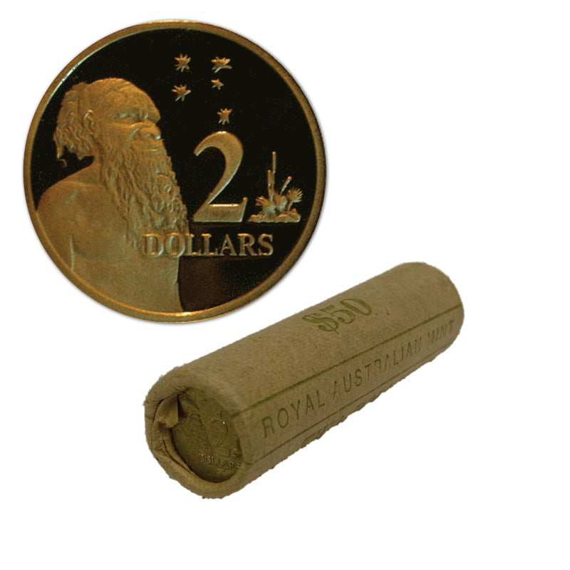 $2 1988 Aboriginal Elder Coin MINT ROLL