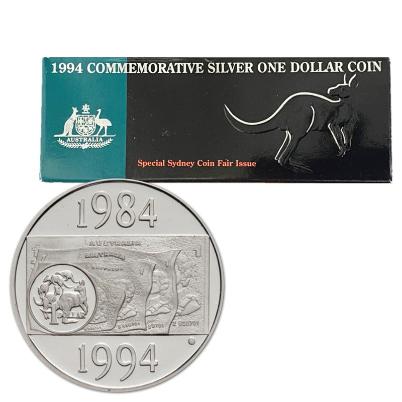 $1 1994 10th Anniversary Silver Proof Sydney Coin Fair Release