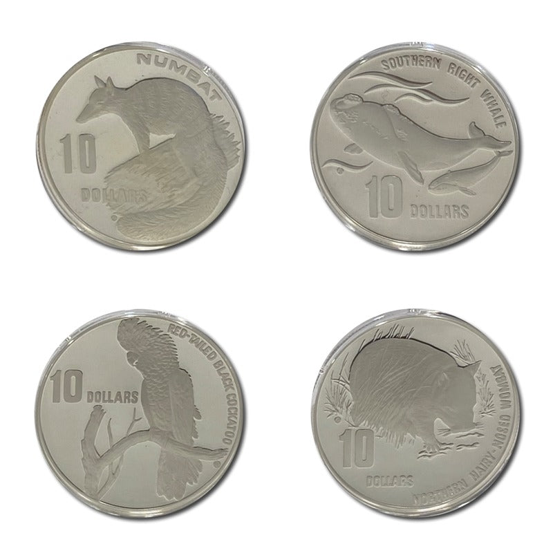 $10 1995-1998 Endangered Species(Standard) 4 Coin Silver Proof Set