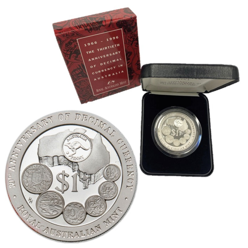 $1 Subscription 1996 Decimal Currency Silver Proof