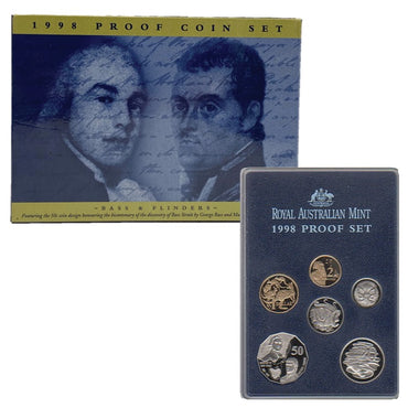 1998 6 Coin Proof Set - Bass & Flinders