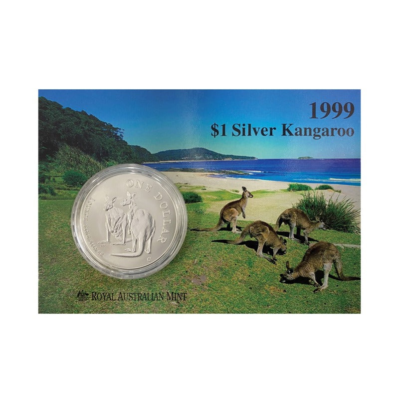 $1 1999 Kangaroo 1oz 99.9% Silver UNC