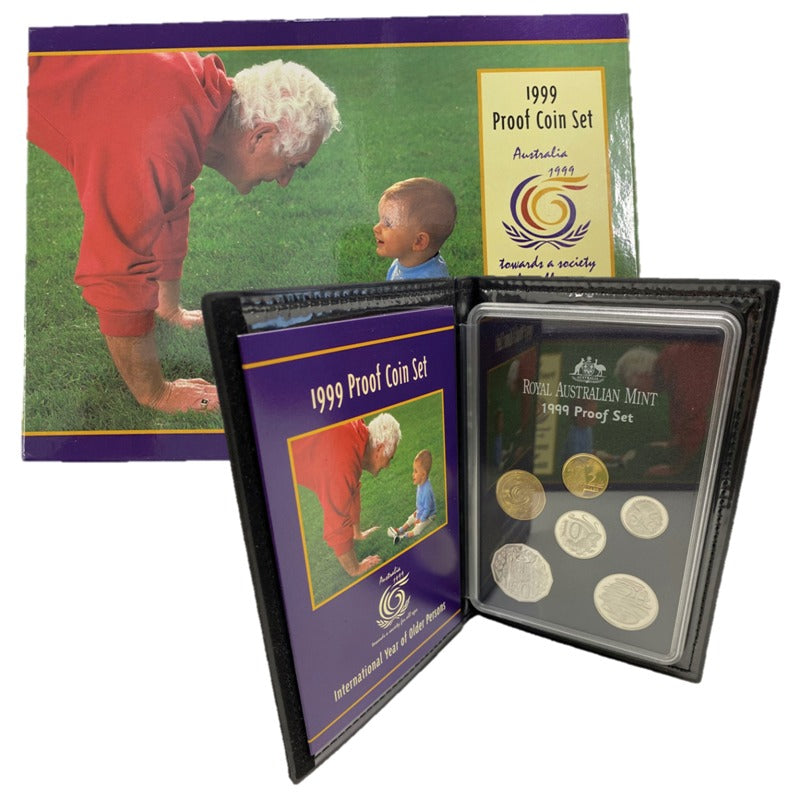 1999 6 Coin Proof Set Older Persons Wynyard Coin Centre M.R