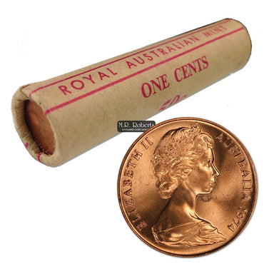 1c 1974 Royal Australian Mint Roll