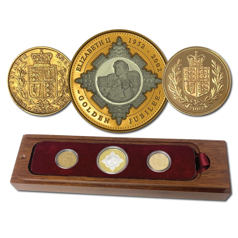 2002 Queen Elizabeth II Golden Jubilee Shield Sovereign Collection
