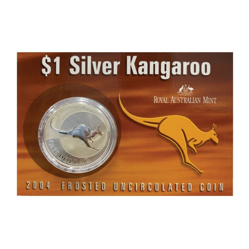 $1 2004 Kangaroo 1oz 99.9% Silver UNC