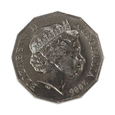 50c 2006 Queen Elizabeth 80th Birthday UNC - Variety Error