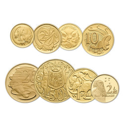 2006 40th Anniversary of Decimal Currency 8 Coin Gold Proof Set