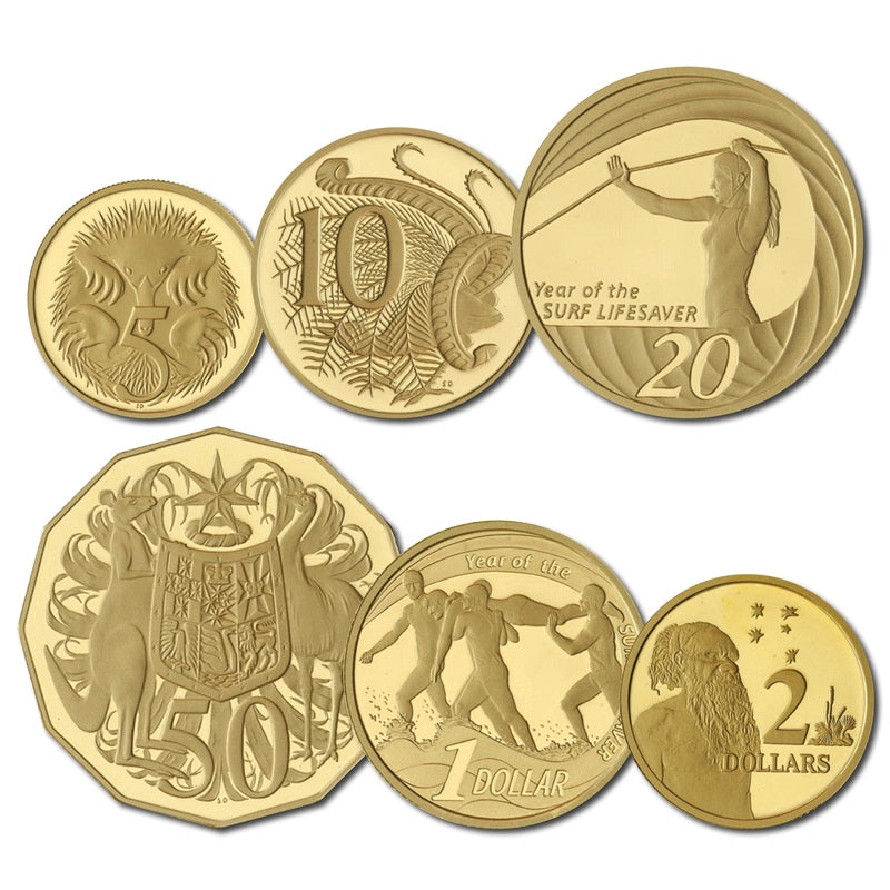 2007 Year Of The Lifesaver 6 Coin Gold Proof Set