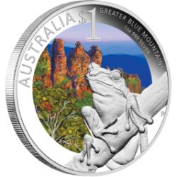 2011 Celebrate Australia - Greater Blue Mountains 1oz Silver Coin Show Special
