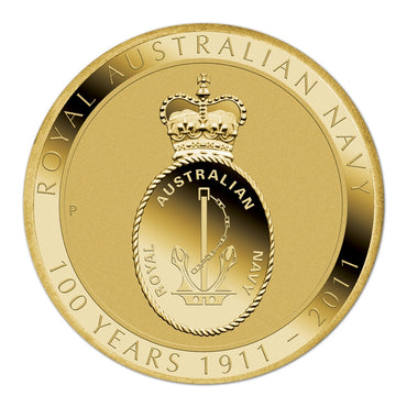$1 2011 Royal Australian Navy Centenary Al/Bronze nUNC