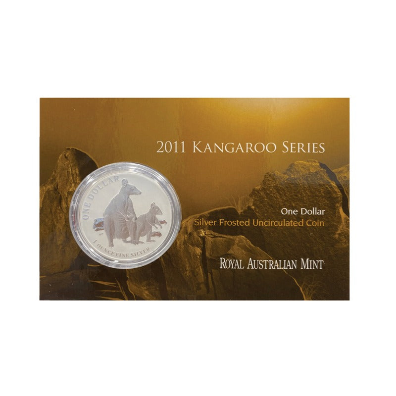 $1 2011 Kangaroo 1oz 99.9% Silver UNC