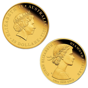 2012 Queen Elizabeth II Diamond Jubilee 1/4oz Gold Proof