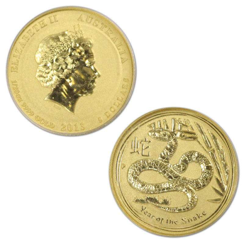 2013 Year of the Snake 1/20oz Gold Coin