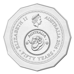 50c 2016 50th Anniversary of Decimal Currency - Changeover UNC