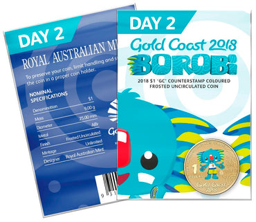 $1 2018 Borobi GC Counterstamp Day 1 to 11
