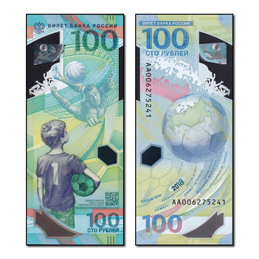 Russia 2018 100 Roubles World Cup P.280 CFU