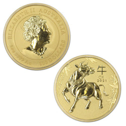 2021 Year of the Ox Gold UNC Coins