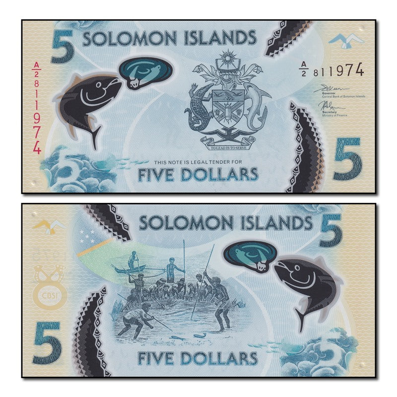 Solomon Islands (2019) 5 Dollars P.New CFU