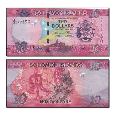 Solomon Islands (2017) 10 Dollars P.33a-b CFU