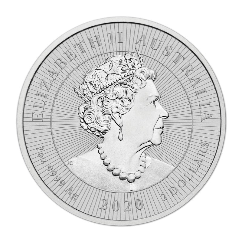 2020 Mother & Baby Kookaburra 2oz Silver Piedfort UNC