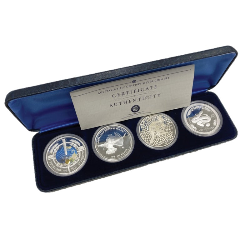 2001 Australia's 21st Century 4 Coin Silver Proof Set