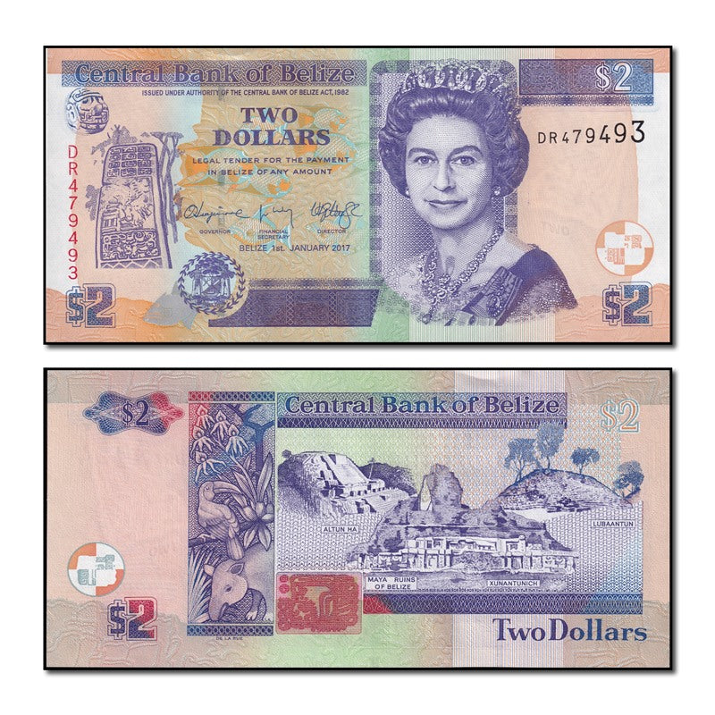 Belize 2017 2 Dollars CFU