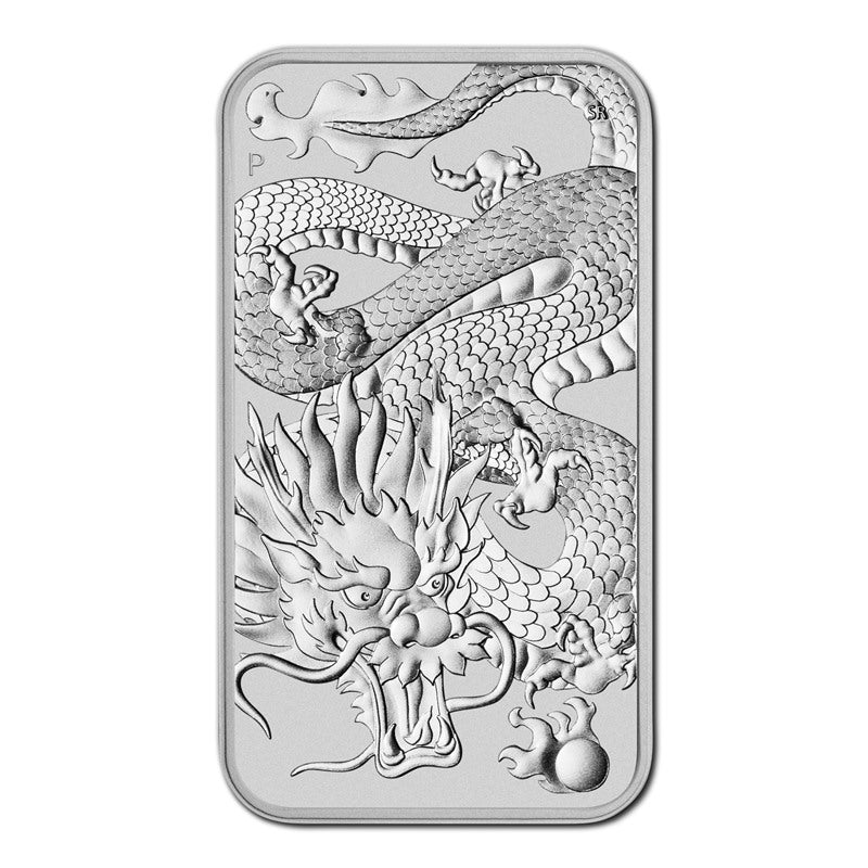 2022 Dragon 1oz Silver Rectangular Coin UNC