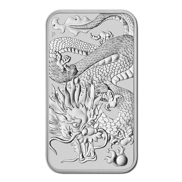 2022 Dragon 1oz Silver Rectangular Coin UNC
