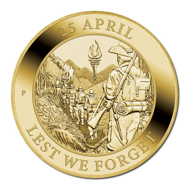 2022 $1 ANZAC Day - Lest We Forget UNC