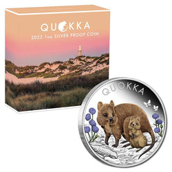 2022 Quokka 1oz Silver Proof Coloured Coin