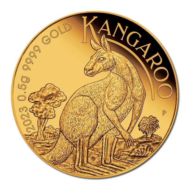 2023 Mini Kangaroo 0.5g Gold Proof Coin