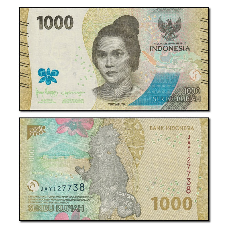 Indonesia 2022 1000 Rupiah P.162 CFU